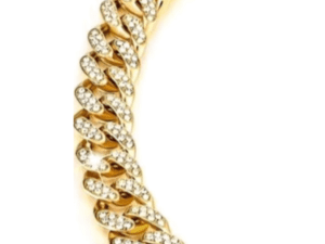 Pet Neclace - Gold Strass Chain
