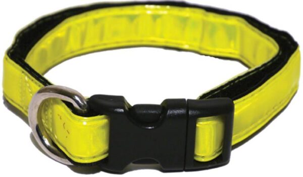 Κολάρο σκύλου υψηλής ορατότητας κίτρινο - High Visibility Dog Collar Yellow