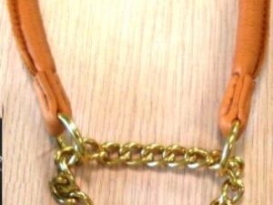 Στρογγυλό Γιακά με Καφέ Αλυσίδα - Round Collar With Chain Brown