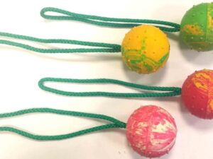σκληρή μπάλα με σχοινί -Hard Ball With Rope 75mm/25mm