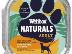 WEBBOX NATURALS ΣΚΥΛΟΣ ΚΟΤΟΠΟΥΛΟ ΣΕ ΓΡΑΒΥ-WEBBOX NATURALS DOG CHICKEN IN GRAVY