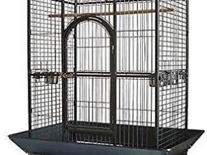 κλουβί παπαγάλου - σφυρήλατο μαύρο -Parrot Cage - Wrought Black
