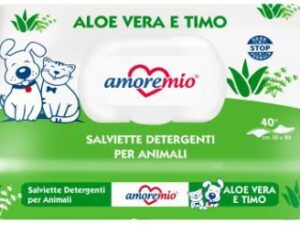 40 υγρά μαντηλάκια για σκύλους Aloe E Timo - 40 Wet Wipes for Dogs Aloe E Timo