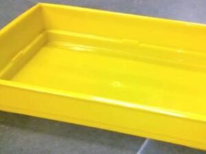 Tray And Base For Cages - Blue,Yellow & Pink