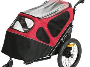 Pet Trailer 2-In-1 Black/Red