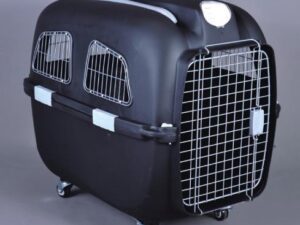 Dog Transport Cage- Black&White